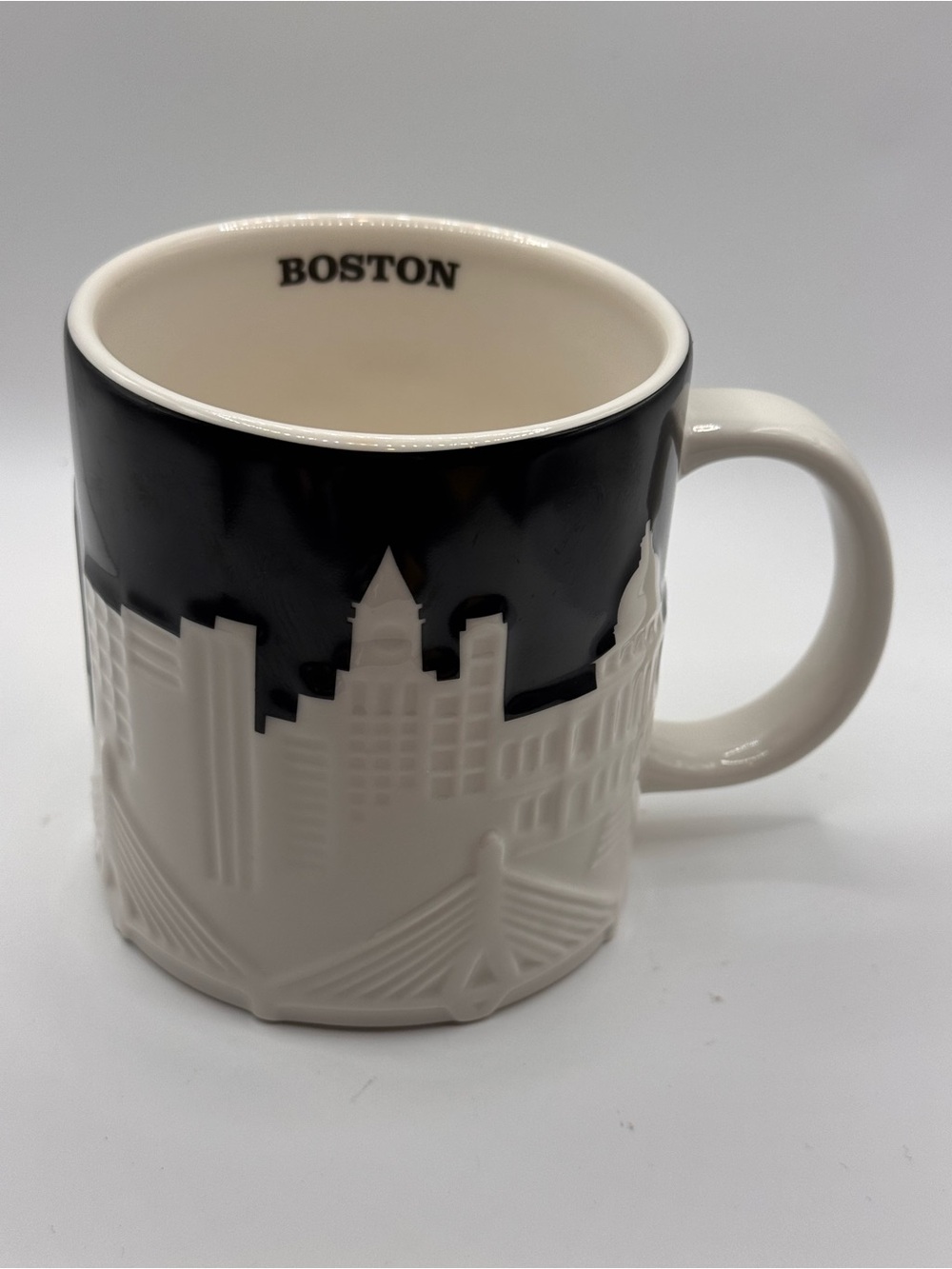 Starbucks 2012 Collectors Series Boston 3D Relief City Mug. 16 fl oz.